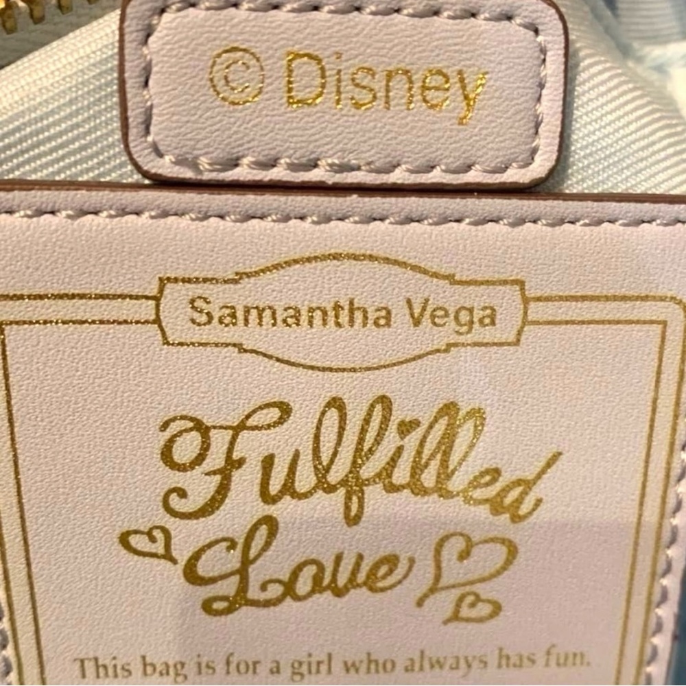 Samantha Vega Disney Fulfilled Love Leather Satchel Crossbody Bag - Picture 9 of 11